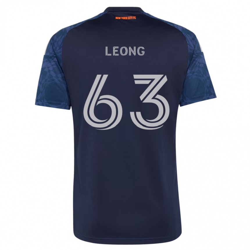 נשים כדורגל Matthew Leong #63 כחול עמוק לבן הרחק ג'רזי 2026/27
