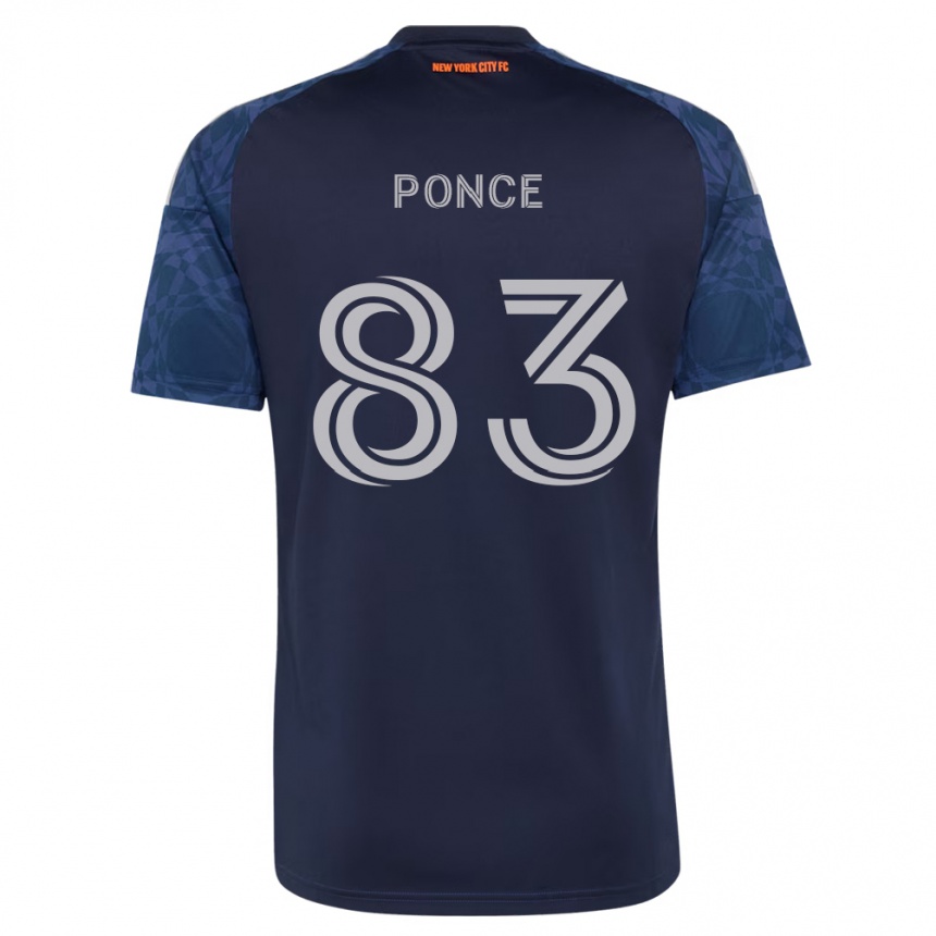 נשים כדורגל Camilo Ponce #83 כחול עמוק לבן הרחק ג'רזי 2026/27
