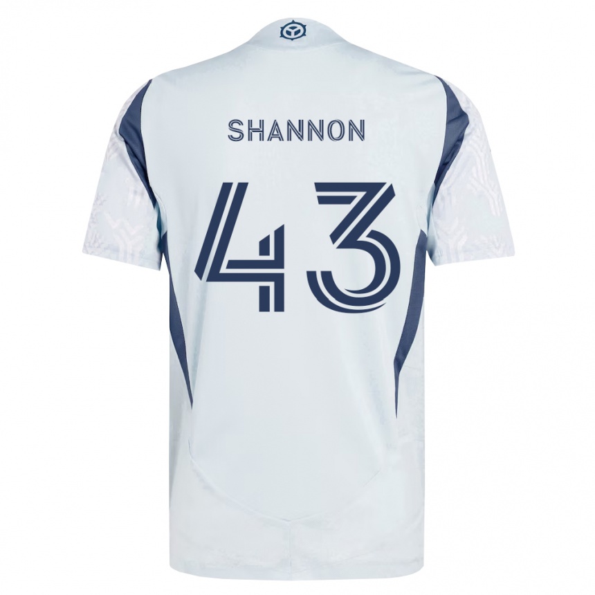 נשים כדורגל Jaylen Shannon #43 כחול אפור לבן הרחק ג'רזי 2026/27