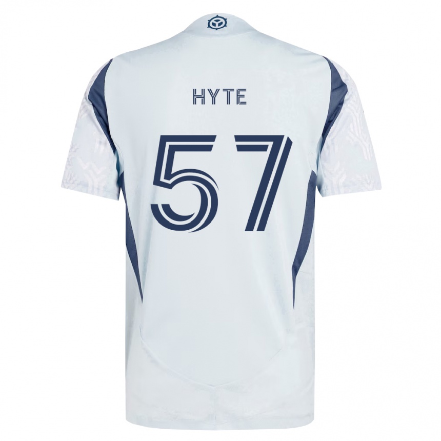 נשים כדורגל Darris Hyte #57 כחול אפור לבן הרחק ג'רזי 2026/27