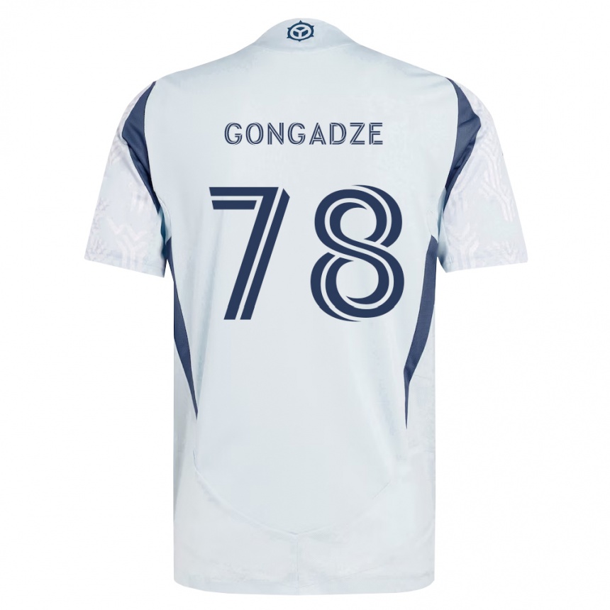 נשים כדורגל Giorgi Gongadze #78 כחול אפור לבן הרחק ג'רזי 2026/27