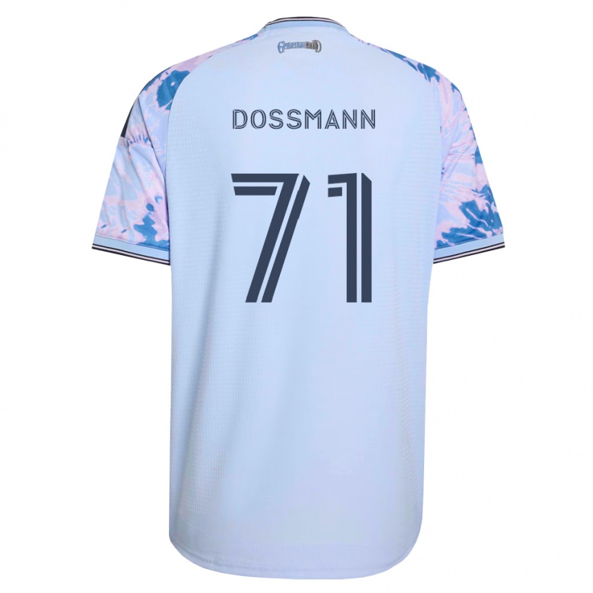 נשים כדורגל Niklas Dossmann #71 כחול מלכותי לבן שחור הרחק ג'רזי 2026/27