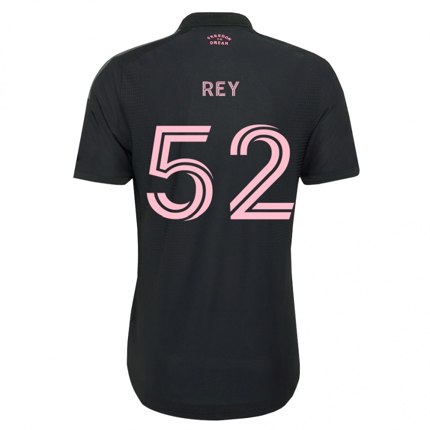 נשים כדורגל Diego Rey #52 ורוד שחור לבן הרחק ג'רזי 2026/27