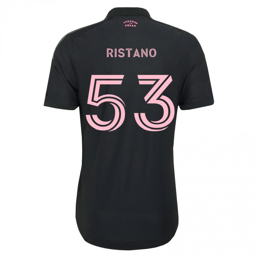 נשים כדורגל Alejo Ristano #53 ורוד שחור לבן הרחק ג'רזי 2026/27