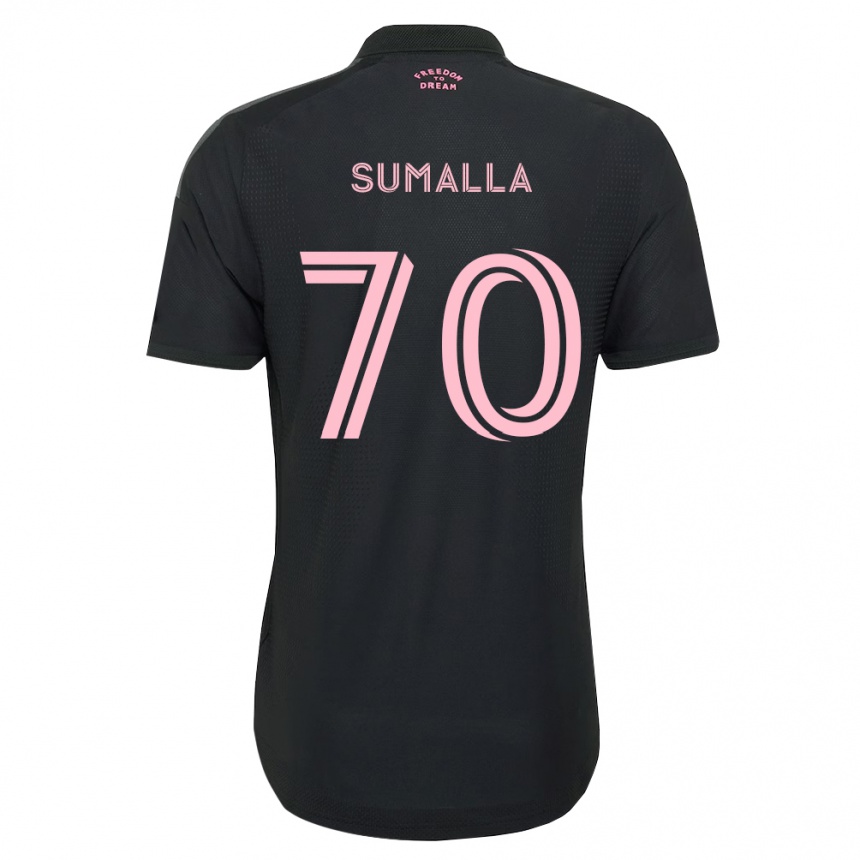 נשים כדורגל Daniel Sumalla #70 ורוד שחור לבן הרחק ג'רזי 2026/27