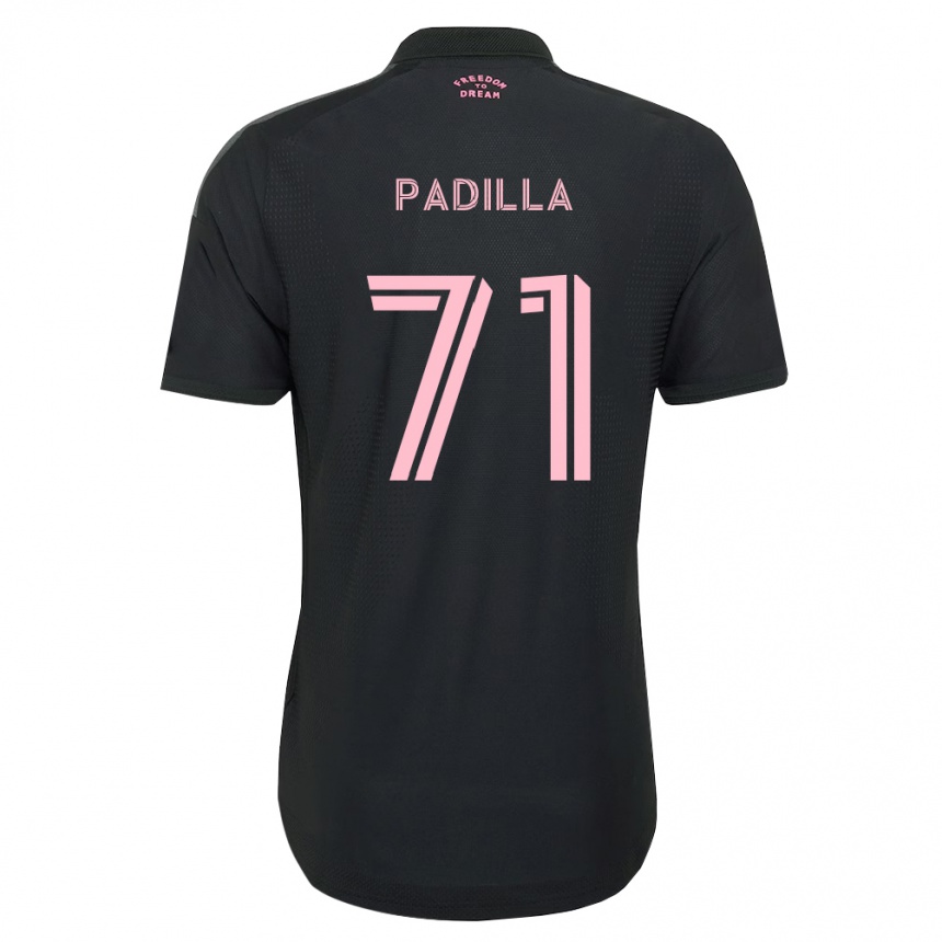 נשים כדורגל Alexander Padilla #71 ורוד שחור לבן הרחק ג'רזי 2026/27