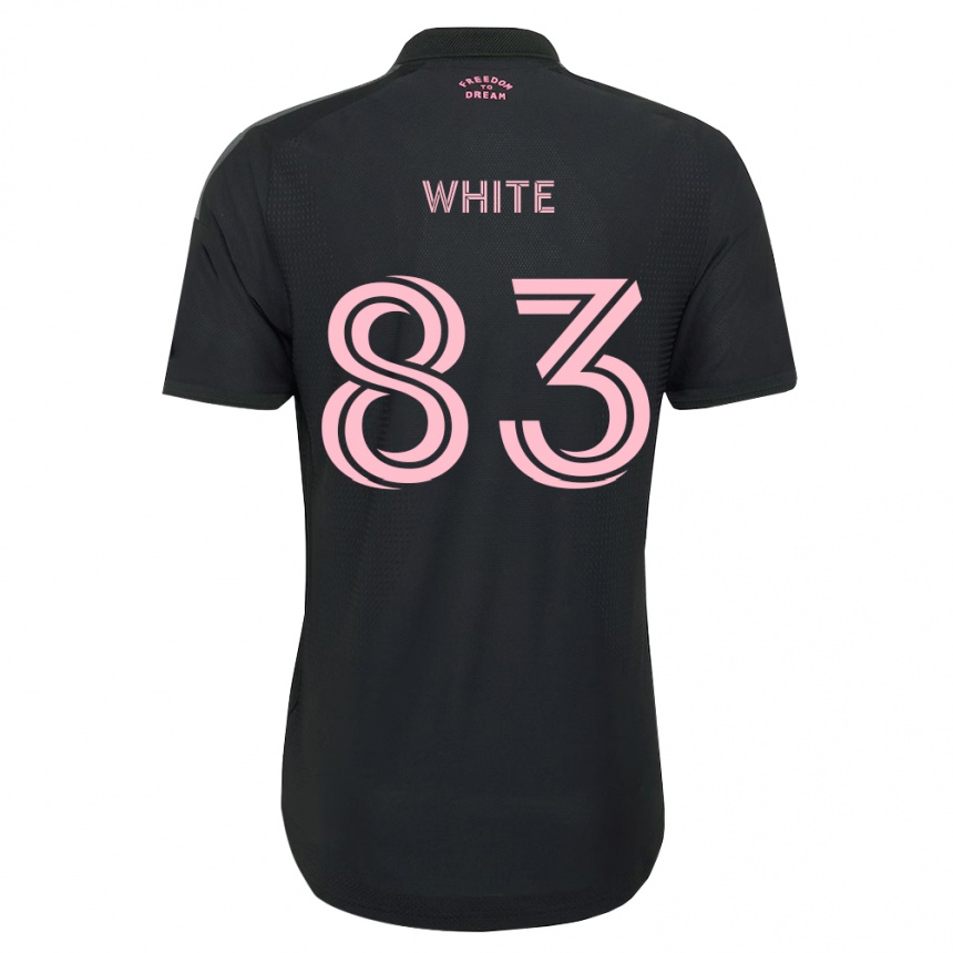 נשים כדורגל Rondell White #83 ורוד שחור לבן הרחק ג'רזי 2026/27