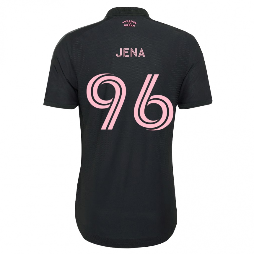 נשים כדורגל Nessim Jena #96 ורוד שחור לבן הרחק ג'רזי 2026/27