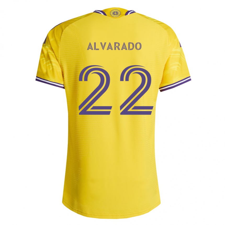 נשים כדורגל Lennox Alvarado #22 סגול צהוב הרחק ג'רזי 2026/27