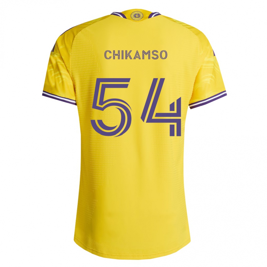 נשים כדורגל Albright Chikamso #54 סגול צהוב הרחק ג'רזי 2026/27