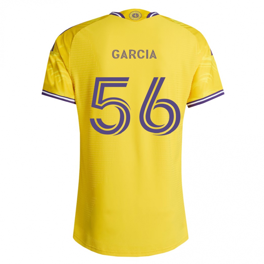 נשים כדורגל Jakob Garcia #56 סגול צהוב הרחק ג'רזי 2026/27