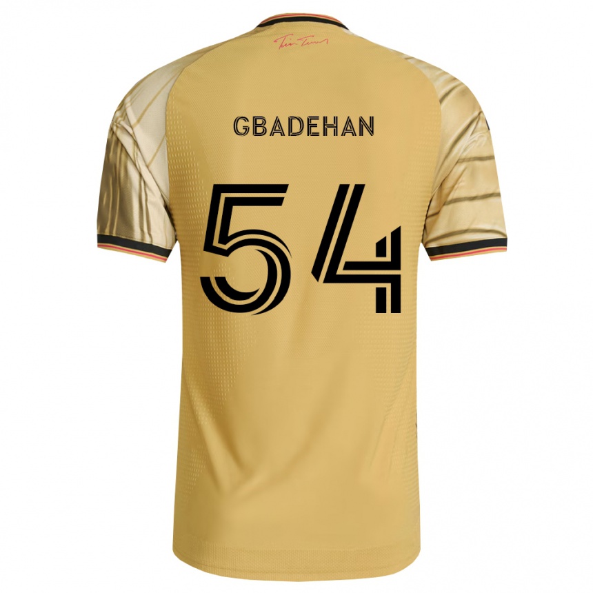 נשים כדורגל Adeteye Gbadehan #54 חום צהוב שחור הרחק ג'רזי 2026/27