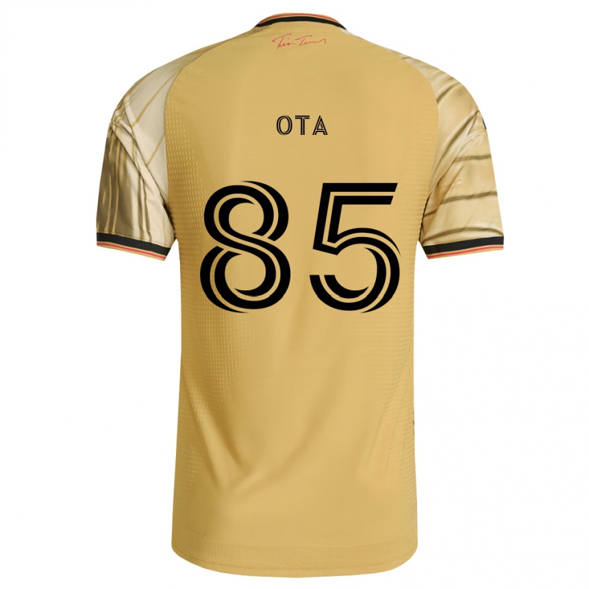 נשים כדורגל Yuichiro Ota #85 חום צהוב שחור הרחק ג'רזי 2026/27