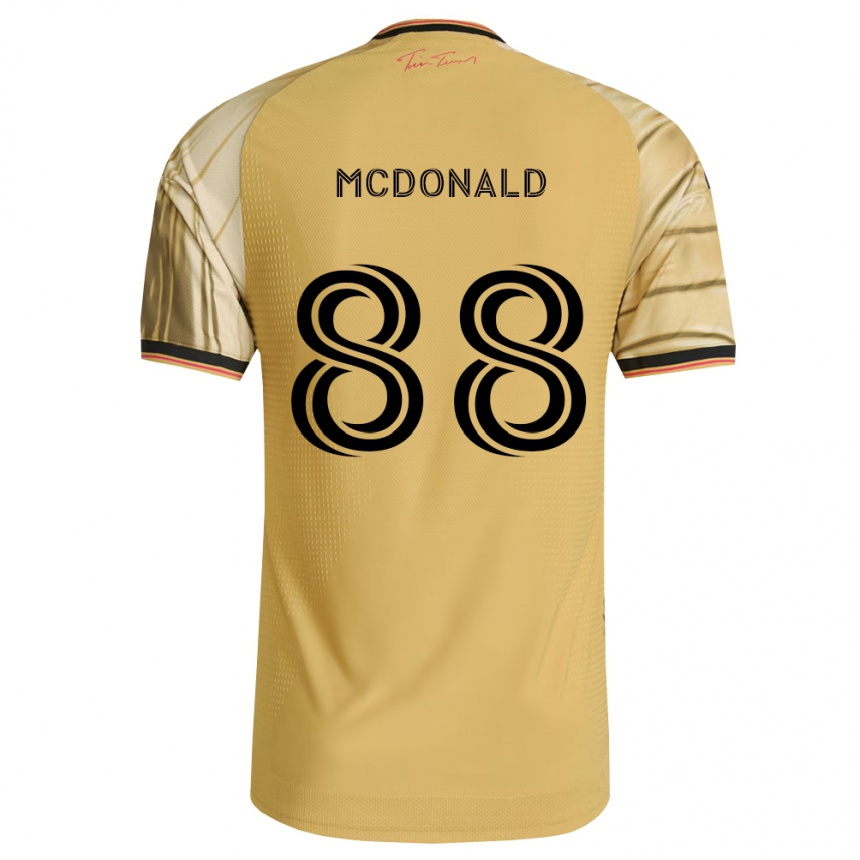 נשים כדורגל Patrick Mcdonald #88 חום צהוב שחור הרחק ג'רזי 2026/27