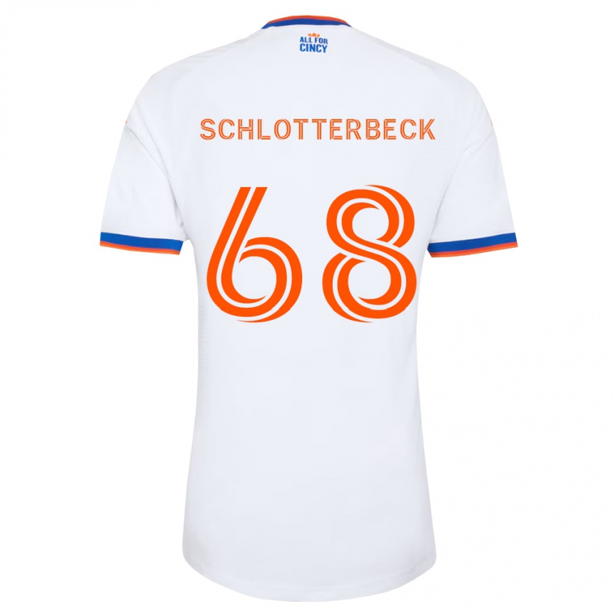 נשים כדורגל Ryan Schlotterbeck #68 לבן כחול צי כתום הרחק ג'רזי 2026/27