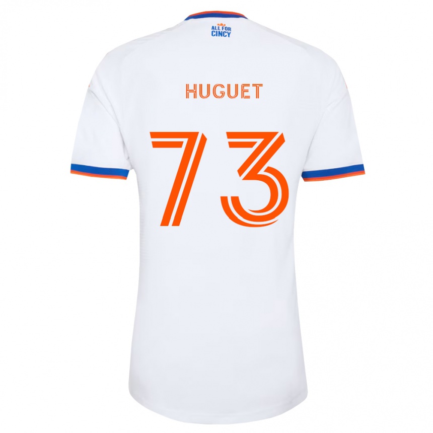 נשים כדורגל Gaël Huguet #73 לבן כחול צי כתום הרחק ג'רזי 2026/27