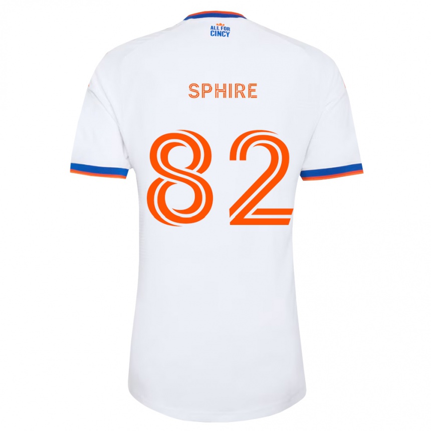 נשים כדורגל Camden Sphire #82 לבן כחול צי כתום הרחק ג'רזי 2026/27