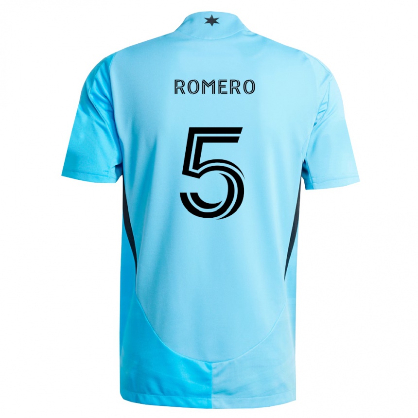 נשים כדורגל Nicolás Romero #5 כחול בהיר שחור הרחק ג'רזי 2026/27