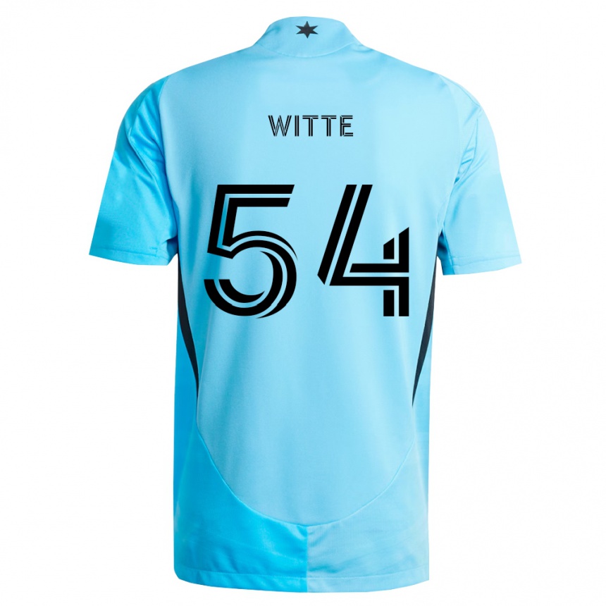 נשים כדורגל Alex Witte #54 כחול בהיר שחור הרחק ג'רזי 2026/27