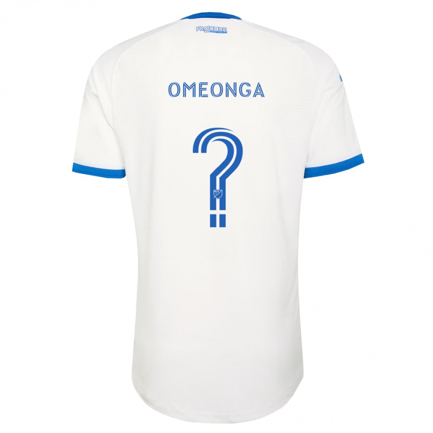 נשים כדורגל Jeremie Omeonga #0 כחול שמיים לבן הרחק ג'רזי 2026/27