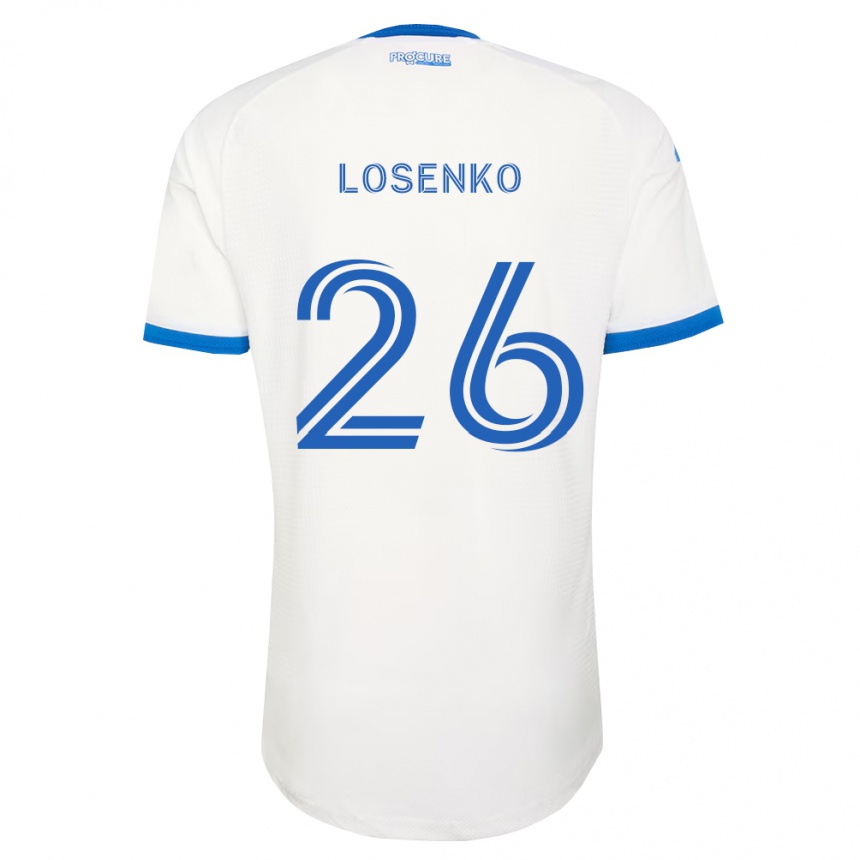 נשים כדורגל Ivan Losenko #26 כחול שמיים לבן הרחק ג'רזי 2026/27