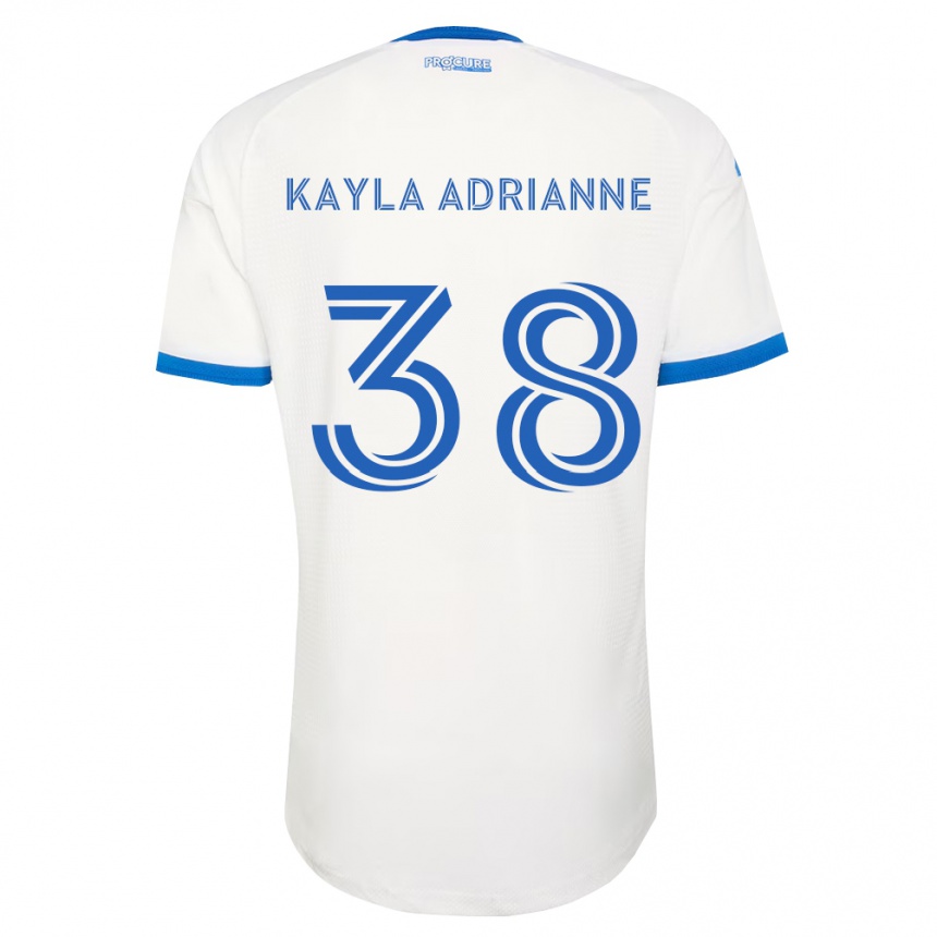 נשים כדורגל Kamdem Kayla Adrianne #38 כחול שמיים לבן הרחק ג'רזי 2026/27 נשים כדורגל Kamdem Kayla Adrianne #38 כחול שמיים לבן הרחק ג'רזי 2026/27