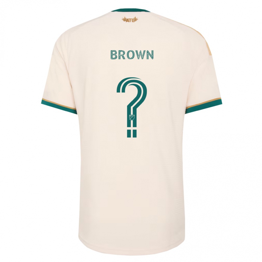 נשים כדורגל Joshua Brown #0 ירוק שמפניה הרחק ג'רזי 2026/27