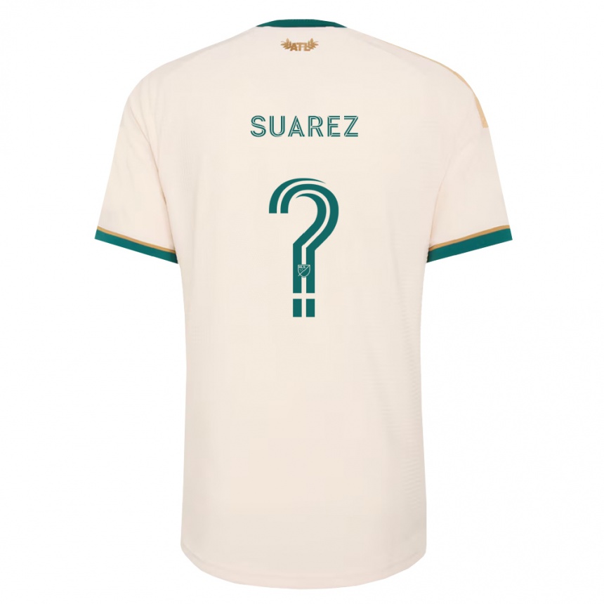 נשים כדורגל Santiago Suarez #0 ירוק שמפניה הרחק ג'רזי 2026/27