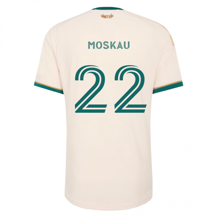נשים כדורגל Mason Moskau #22 ירוק שמפניה הרחק ג'רזי 2026/27