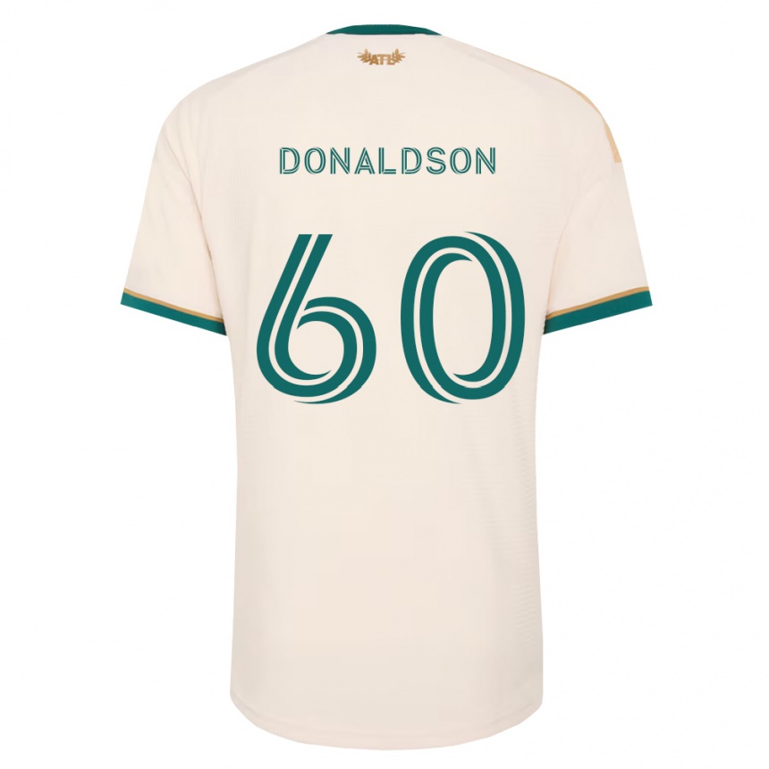 נשים כדורגל James Donaldson #60 ירוק שמפניה הרחק ג'רזי 2026/27