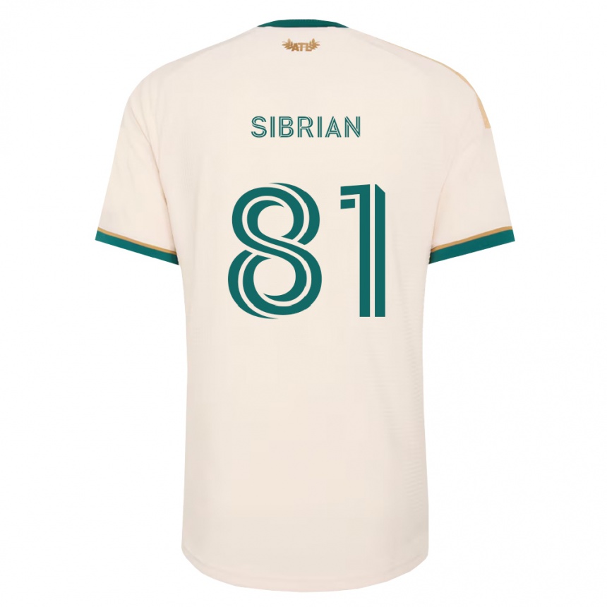 נשים כדורגל David Sibrian #81 ירוק שמפניה הרחק ג'רזי 2026/27