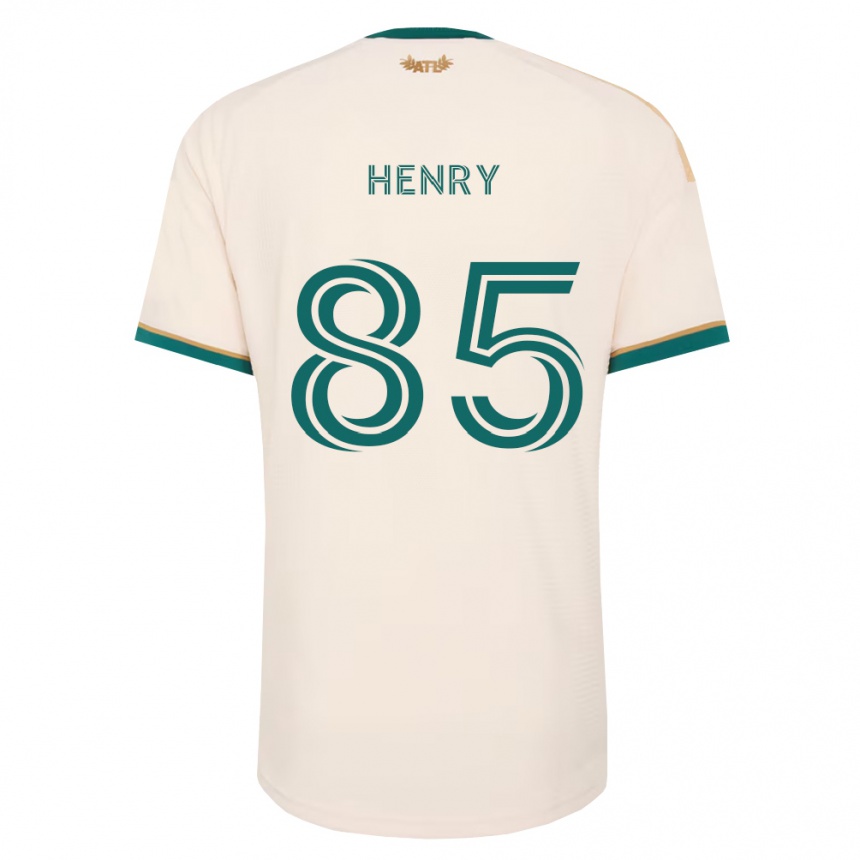 נשים כדורגל Amir Henry #85 ירוק שמפניה הרחק ג'רזי 2026/27
