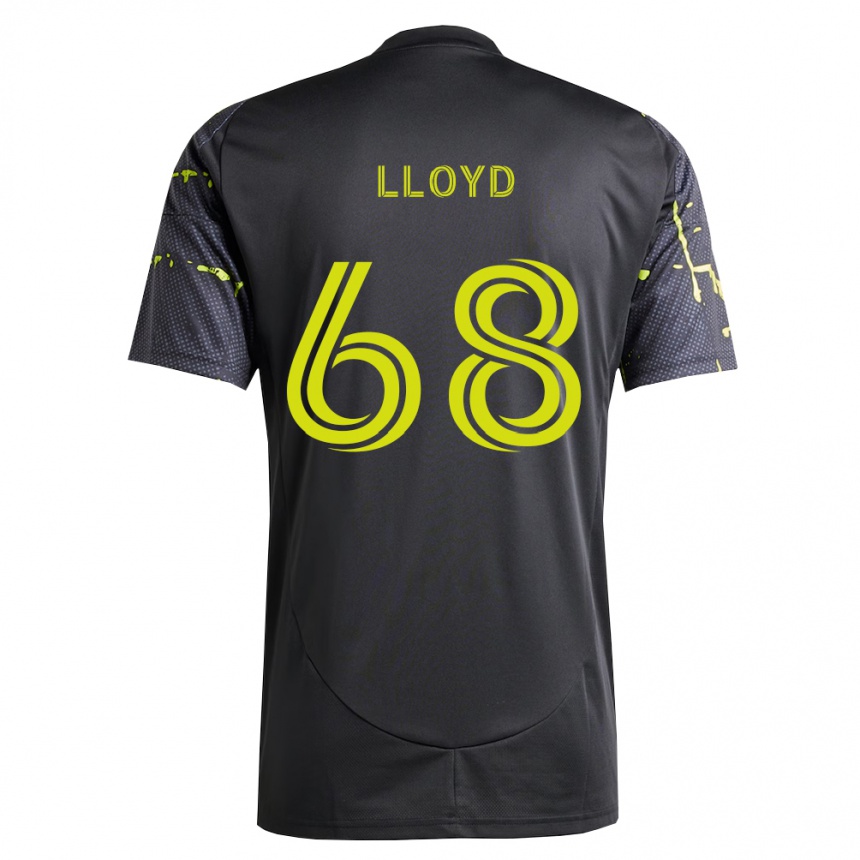 נשים כדורגל Zach Lloyd #68 צהוב ניאון שחור הרחק ג'רזי 2026/27