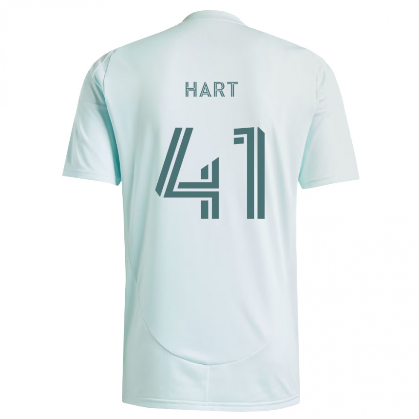 נשים כדורגל Victor Hart #41 לבן ירוק בהיר הרחק ג'רזי 2026/27