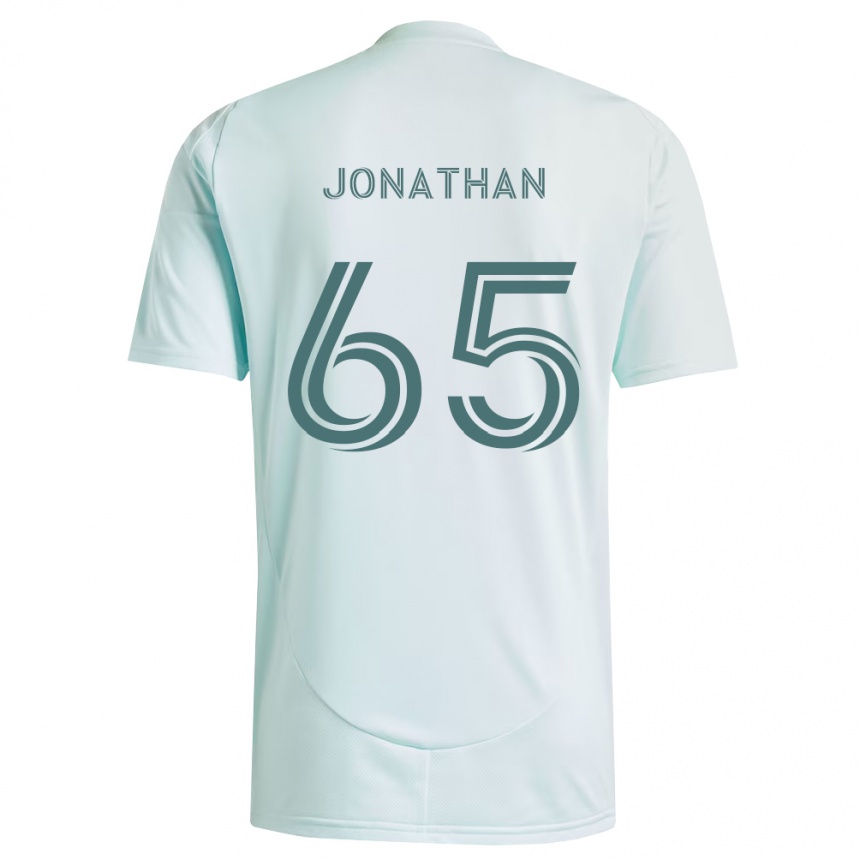 נשים כדורגל Jonathan De La Fuente #65 לבן ירוק בהיר הרחק ג'רזי 2026/27