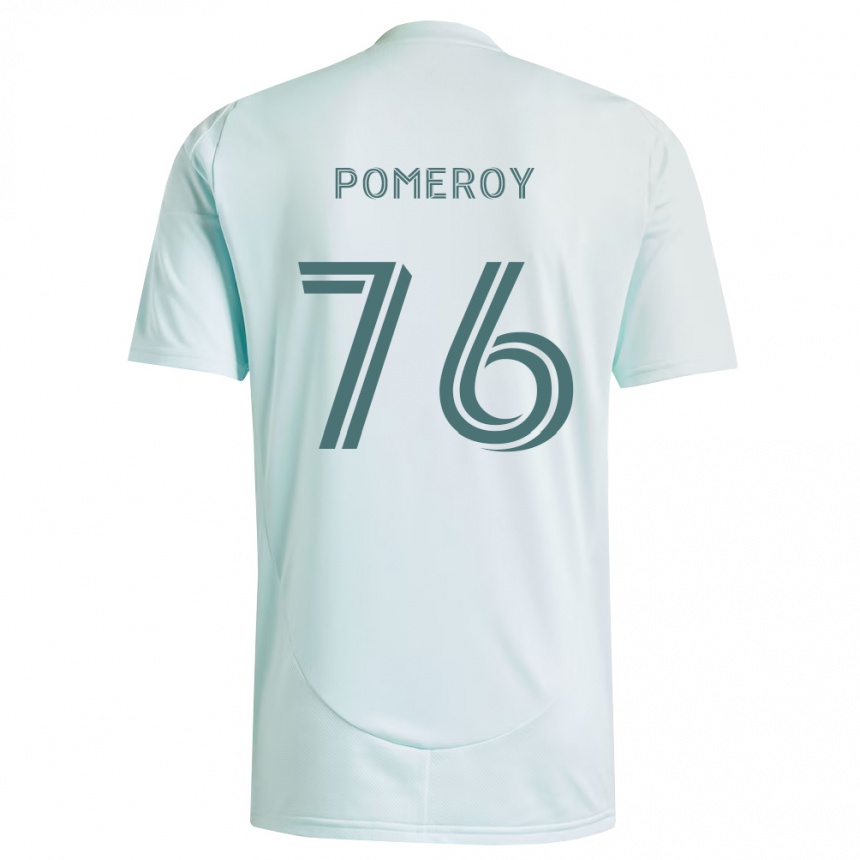 נשים כדורגל Jack Pomeroy #76 לבן ירוק בהיר הרחק ג'רזי 2026/27
