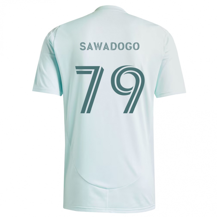 נשים כדורגל Kamal Sawadogo #79 לבן ירוק בהיר הרחק ג'רזי 2026/27