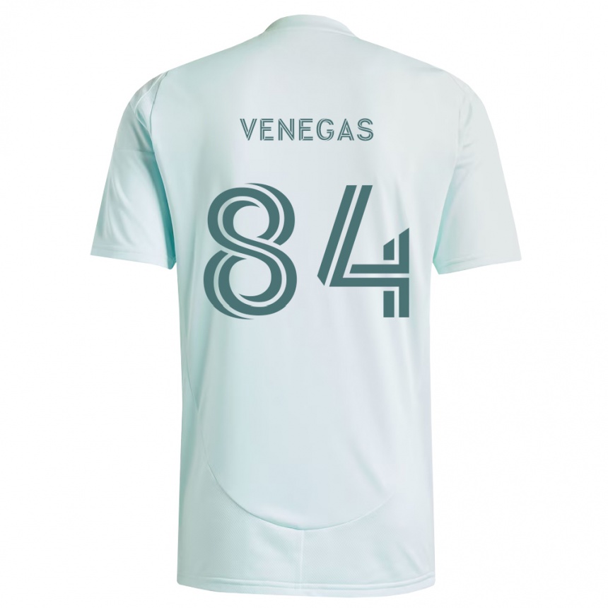 נשים כדורגל Pedro Venegas #84 לבן ירוק בהיר הרחק ג'רזי 2026/27