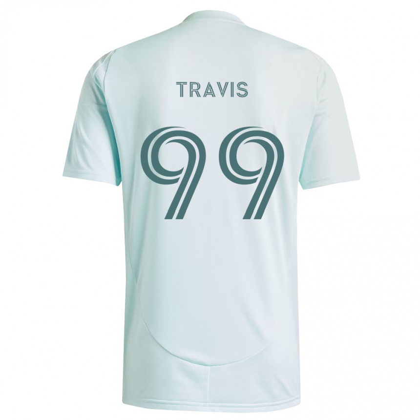נשים כדורגל ג'קסון טראוויס #99 לבן ירוק בהיר הרחק ג'רזי 2026/27