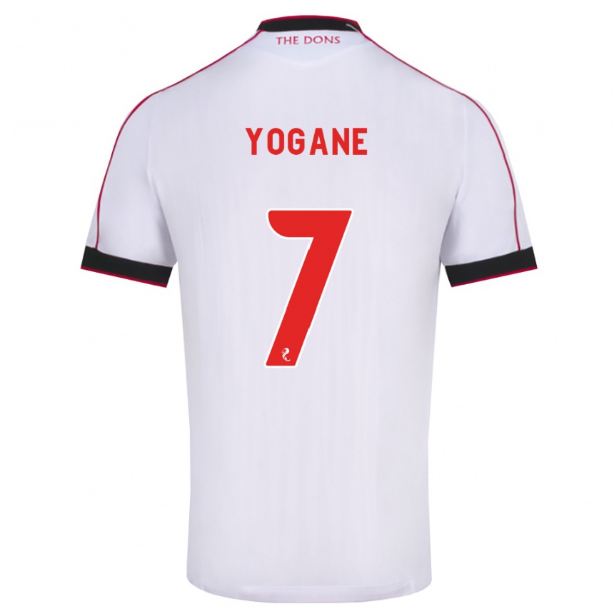 נשים כדורגל Tony Yogane #7 שחור אדום לבן הרחק ג'רזי 2026/27
