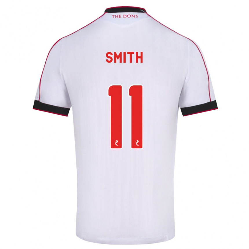 נשים כדורגל Lewis Smith #11 שחור אדום לבן הרחק ג'רזי 2026/27