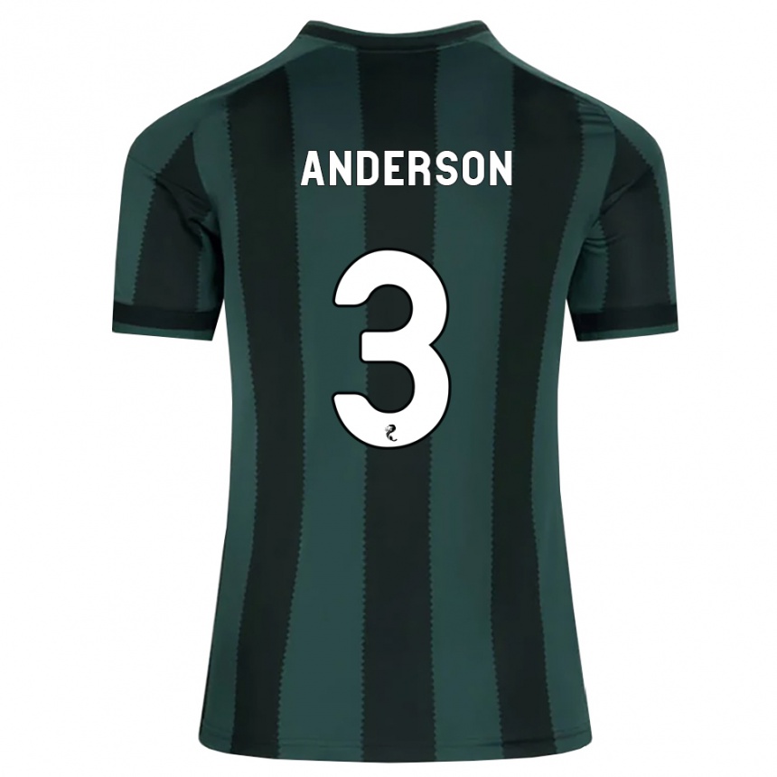 נשים כדורגל Matthew Anderson #3 אפור דהוי שחור הרחק ג'רזי 2026/27