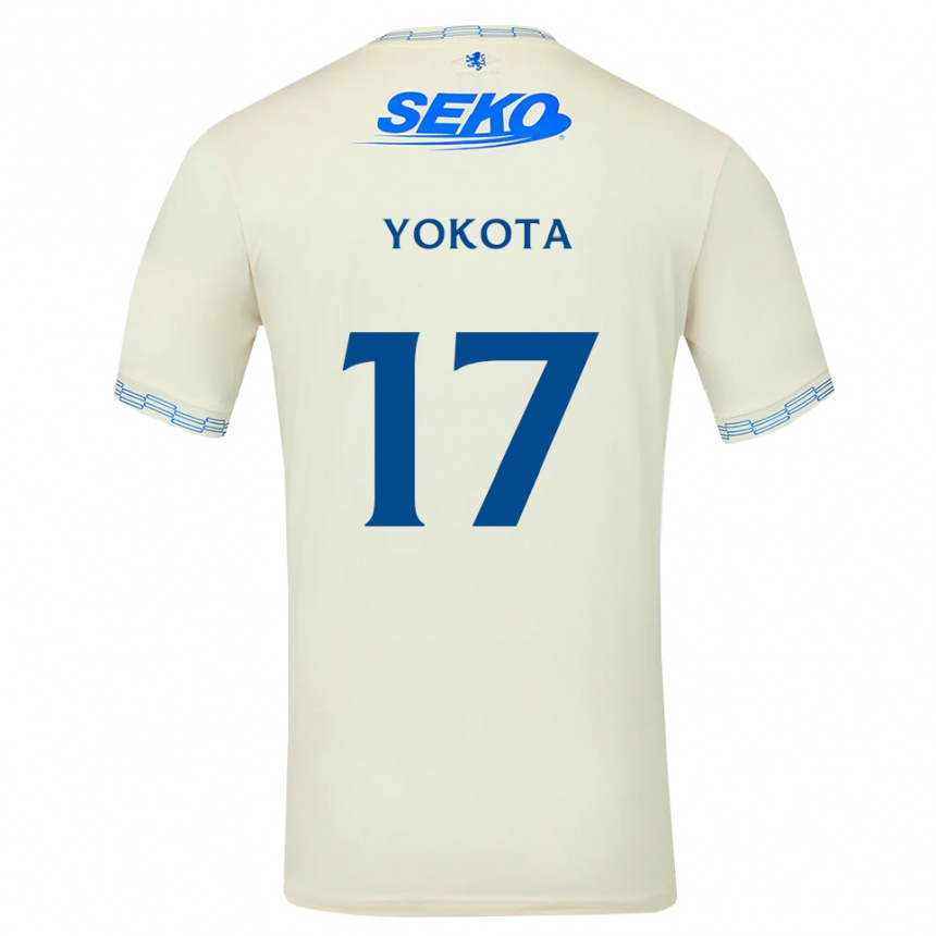 נשים כדורגל Daisuke Yokota #17 כחול שמיים עמוק לבן הרחק ג'רזי 2026/27
