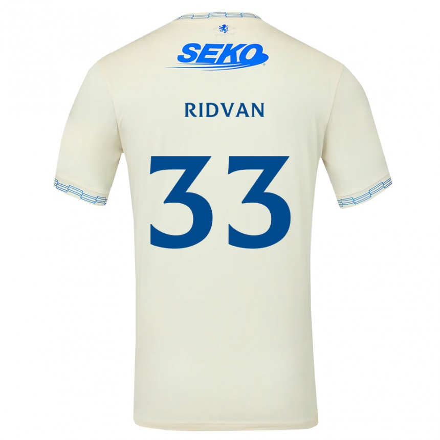 נשים כדורגל רידוואן יילמאז #33 כחול שמיים עמוק לבן הרחק ג'רזי 2026/27