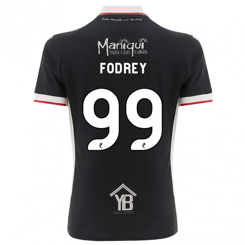 ילדים כדורגל סי ג'יי פודרי #99 שחור לבן אדום ג'רזי ביתית 2026/27