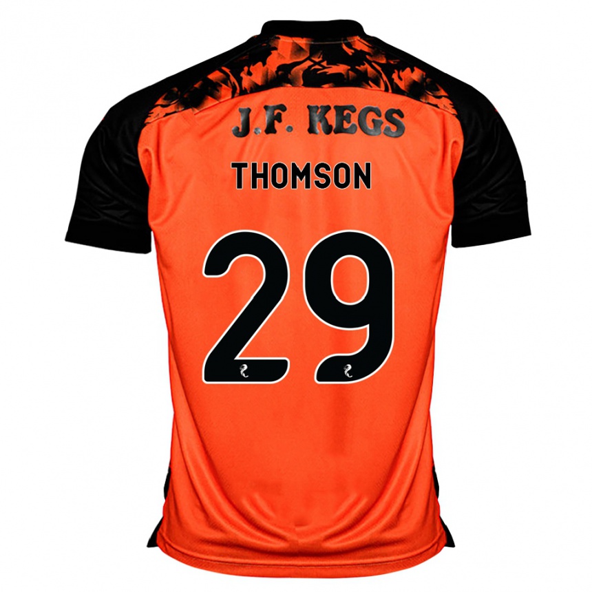 ילדים כדורגל Miller Thomson #29 כתום שחור לבן ג'רזי ביתית 2026/27