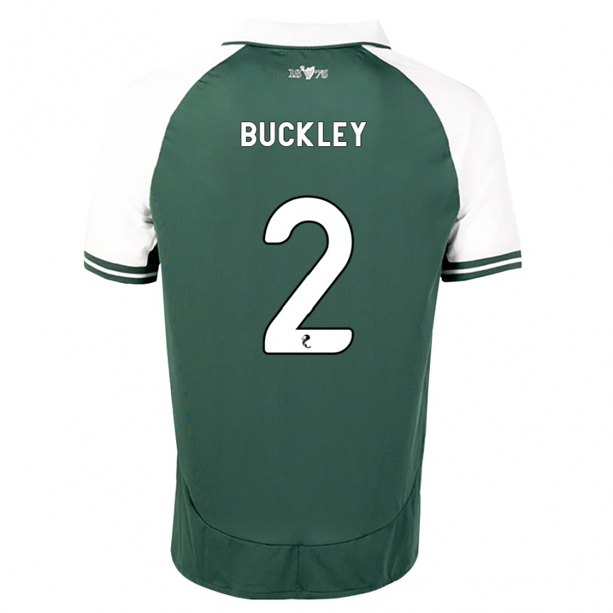 ילדים כדורגל Adam Buckley #2 ירוק ים לבן ג'רזי ביתית 2026/27 ילדים כדורגל Adam Buckley #2 ירוק ים לבן ג'רזי ביתית 2026/27