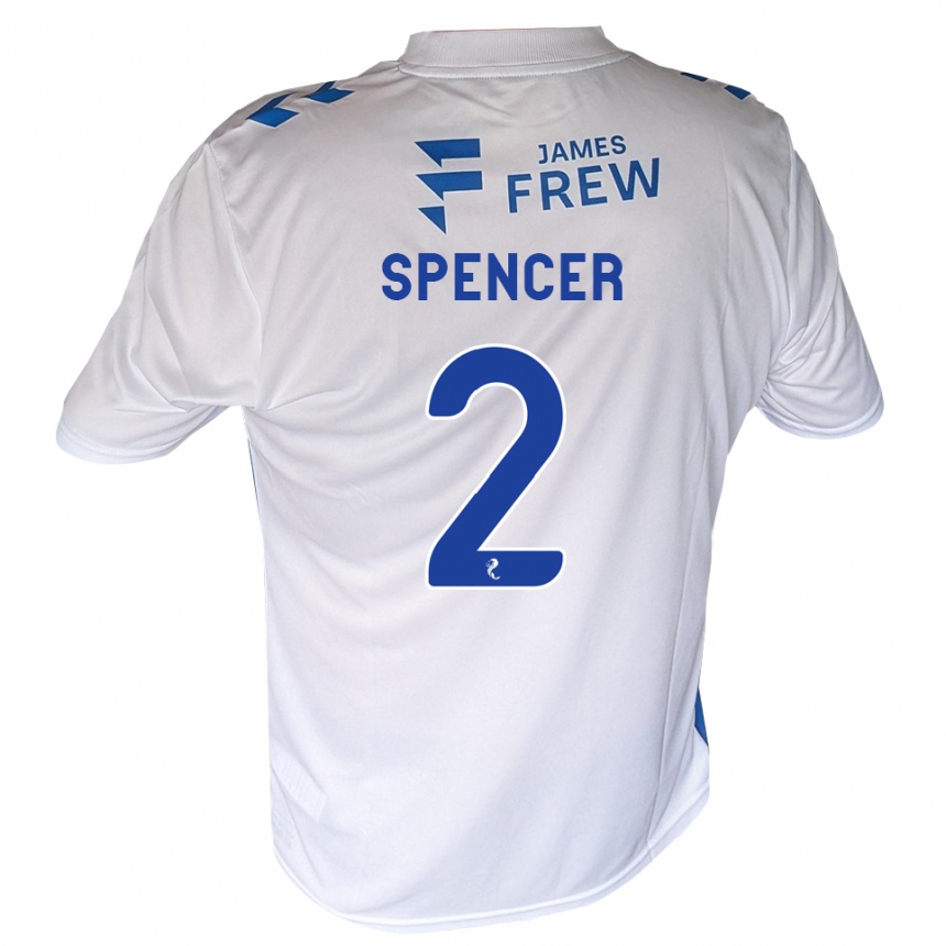 ילדים כדורגל Joe Spencer #2 כחול מלכותי לבן ג'רזי ביתית 2026/27