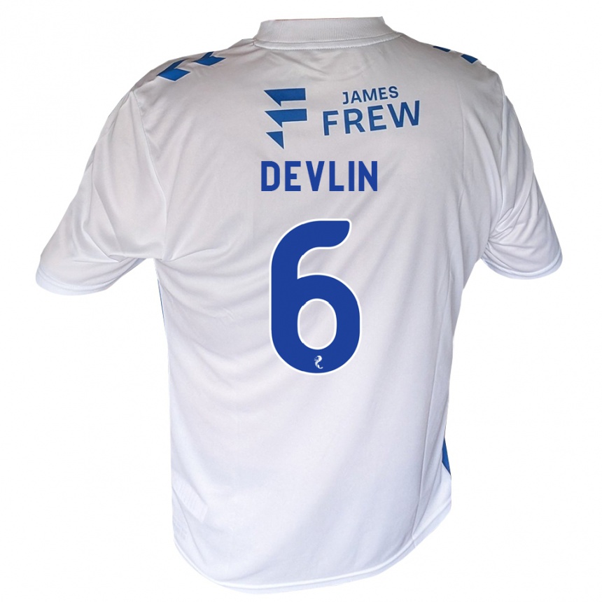 ילדים כדורגל Daniel Devlin #6 כחול מלכותי לבן ג'רזי ביתית 2026/27 ילדים כדורגל Daniel Devlin #6 כחול מלכותי לבן ג'רזי ביתית 2026/27