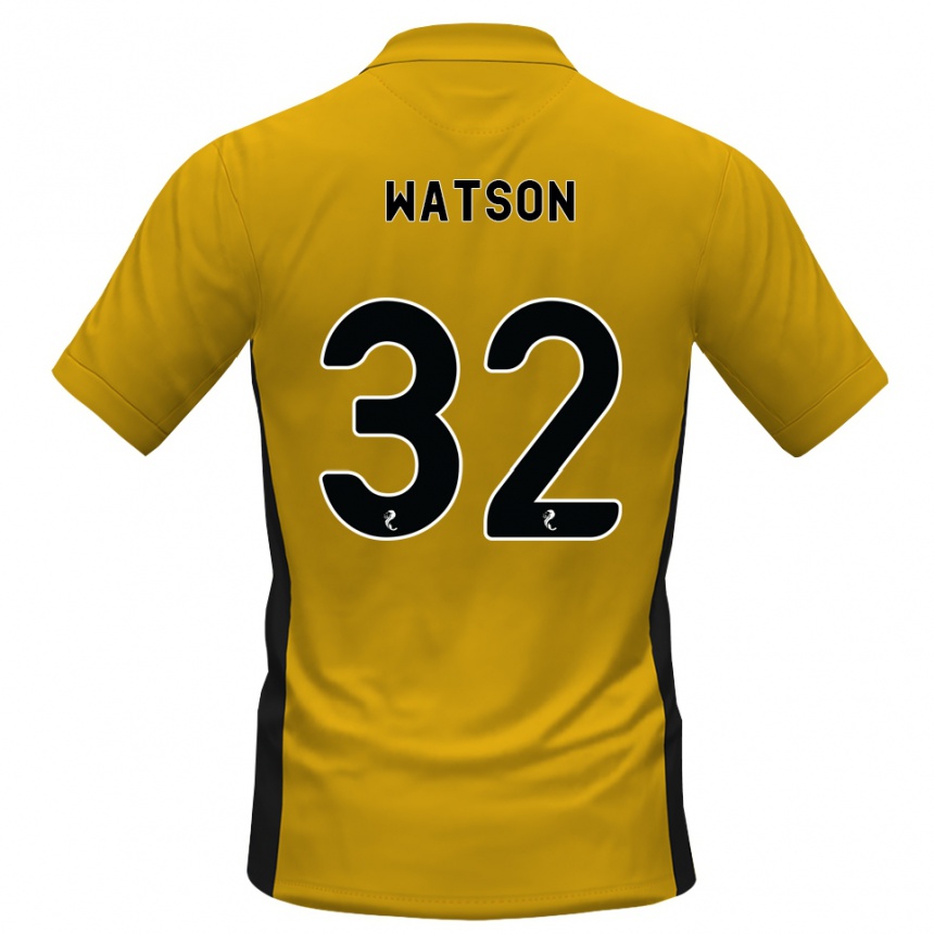 ילדים כדורגל Ashley Watson #32 כתום שחור ג'רזי ביתית 2026/27